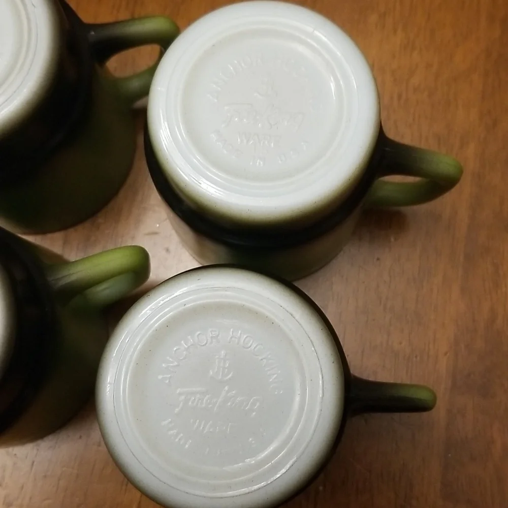 Anchor Hocking Fire-King Ware Cups set of 4 - Picture 9 of 12